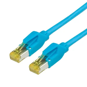 DRAKA Patchkabel Cat.6A (Class EA) S/FTP, UC900 TM31, LSOH, blau, 0,5 m
