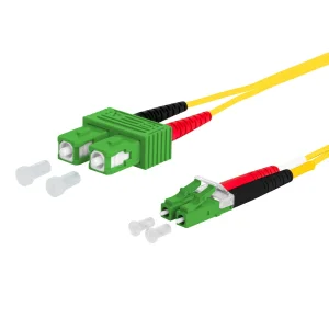METZ CONNECT OpDAT Patchkabel, SC-D APC/LC-D APC OS2, 3 m