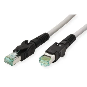 EasyLan VarioBoot Patchkabel Cat.6A, S/FTP, grau, 1,5 m