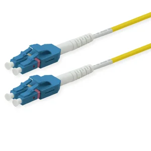 ROLINE LWL-Kabel duplex 9/125µm OS2, LC/LC, UNIBOOT, gelb, 3 m