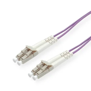 ROLINE LWL-Kabel 50/125µm OM4, LC/LC, violett, 20 m