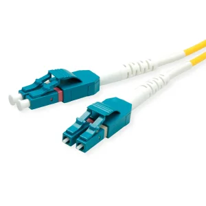 ROLINE LWL-Kabel Duplex, Single Mode 9/125µm OS2, LC/LC, gelb, 1 m