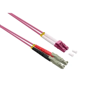 ROLINE LWL-Kabel duplex 50/125µm OM4, LSH/LC, LSOH, violett, 5 m