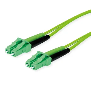 TELEGÄRTNER LWL Rangierkabel 2x G50/125 OM5, 1x LC Duplex - 1x LC Duplex, grün, 5 m