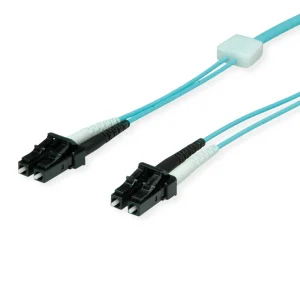 EasyLan LWL-LED-Patchkabel duplex 50/125µm OM3, LC/LC, türkis, 5 m