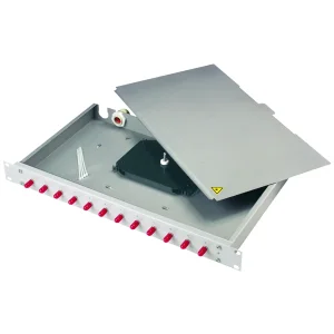 TELEGÄRTNER 19" LWL-RANGIERVERT.BASIS eco, 1 HE, m. 12xSC Duplex Kuppl. Ker./violett