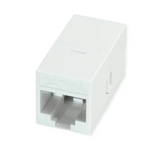 ROLINE RJ-45 Kupplung ungeschirmt, Cat.6A (Class EA), weiß