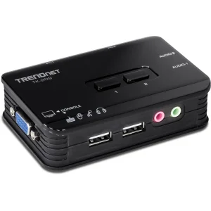 TRENDnet TK-209K KVM Switch 2-Port USB Kit mit Audio