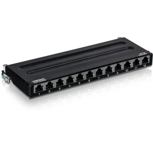 TRENDnet TC-P12C6AS Patch Panel, 12-port Cat6a geschirmt Für Wandmontage
