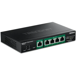 TRENDnet TPE-B541 Gigabit PoE++ Powered  5-Port Managed Switch PoE Passthrough
