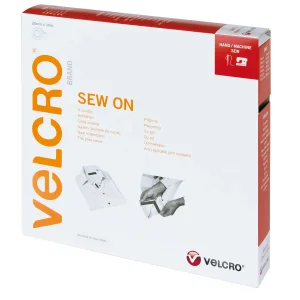 VELCRO® Klettband zum Aufnähen, Haken & Flausch 20mm x 10m Grau