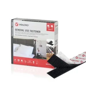 VELCRO® General Use Fastener 5m Hakenband 5m Flauschband, Haken & Flausch 20mm schwarz