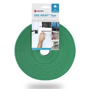 VELCRO® One Wrap® Band 10 mm breit, grün, 25 m