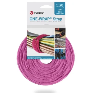 VELCRO® One Wrap® Strap 20mm x 330mm, 100 Stück, rosa