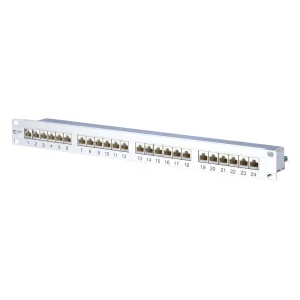 METZ CONNECT E-DAT C6A 19"-Patchfeld 1HE, Cat.6 (Class E), 24 Ports