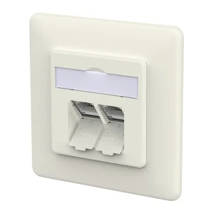 METZ CONNECT E-DAT C6A IDC Dose, 2 Port, UP, reinweiß