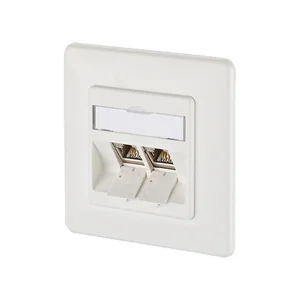 METZ CONNECT Dose UP/2 reinweiss E-DAT Modul 2 Ports, Cat.6 (Class E)