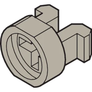 SCHROFF Kunststoff-Nippel - NTS KUNSTST.NIPPEL GRAU 100S