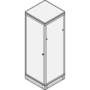 SCHROFF Sockel geschlossen - SOCKEL STAT.600B600T RAL7021