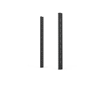 SCHROFF 19"-Winkelprofil mit Universal-Lochung (EIA), RAL 7021 - WINKELPROFIL 19"24HE 7021(2X)