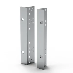 SCHROFF 19''-Winkel Typ F ohne Grifflöcher für Edelstahldichtung - 19" WINKEL 4HE O.GR. 2STK