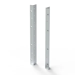 SCHROFF 19"-Winkel Typ F mit / ohne Grifflöcher für Textildichtung - 19" WINKEL 9HE M.GR. 2STK