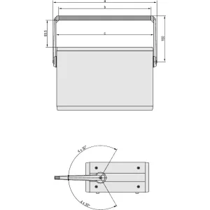 SCHROFF Aufstelltragegriff - AUFSTELL-TRAGEGRIFF 84TE 2HE