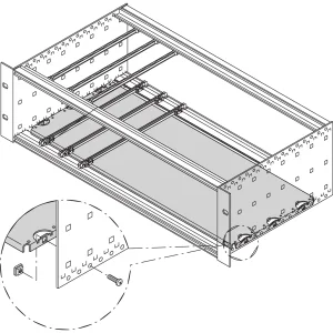 SCHROFF Montageplatte Standard - MONTAGEPLATTE 220T 84TE