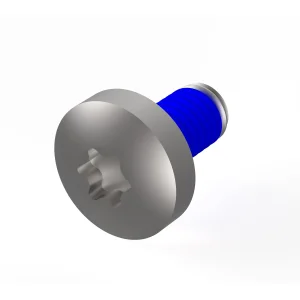 SCHROFF LIKOSCHR.TORX M4X 8 (100ST), Flachkopfschraube mit Gewindesicherung