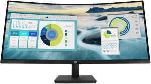 HP P34hcG4 WQHD-USB-C-Monitor mit Wölbung