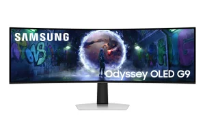 Samsung G93SD Computerbildschirm 124,5 cm (49") 5120 x 1440 Pixel Dual QHD OLED Silber