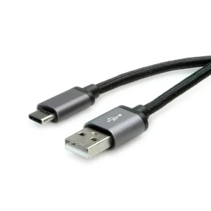 ROLINE USB 2.0 Kabel, Typ C - Typ A, ST/ST, schwarz, 0,8 m