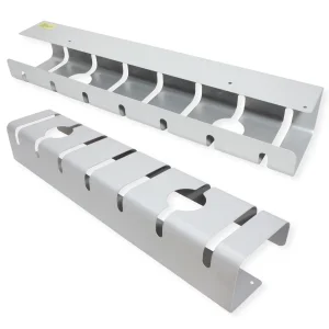 ROLINE Kabelkanal, Untertischmontage (2 Stück), silberfarben