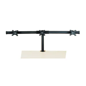 VALUE LCD-Triple-Arm Trägerstange, schwarz, Tischmontage, bis 3x 8 kg