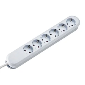 BACHMANN SMART Steckdosenleiste 6x Schutzkontakt, weiß, 5 m