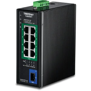 TRENDnet TI-BG5091B DIN-Rail Switch 2,5G 9-Port Industrial PoE++ mit 10G Ports