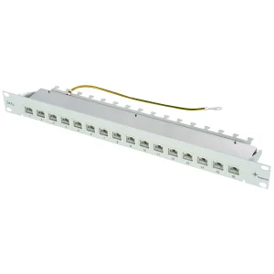 TELEGÄRTNER 19"-Verteiler MPP16 1 HE, Cat.6A (Class EA) (ISO/IEC), 16 Ports