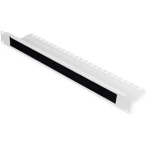 ROLINE 19-Zoll Kabelzuführung, mit Bürstenleiste 1HE grau