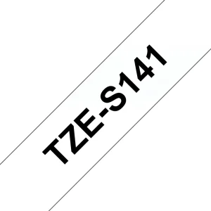 Brother Pro Tape TZe-S141 Schriftband ? schwarz auf transparent