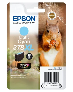 Epson Singlepack Light Cyan 378XL Claria Photo HD Ink Tintenpatrone