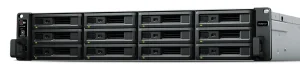 Synology RackStation RS3621XS+ NAS & Speicherserver Rack (2U) Eingebauter Ethernet-Anschluss Schwarz D-1541