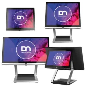 Diebold Nixdorf D1000 Serie, 39,6cm (15,6''), Projected Capacitive, Full HD, USB, USB-C, silber