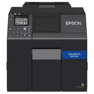 ColorWorks D6000 dye ink, Peeler, Disp., USB, Ethernet, schwarz