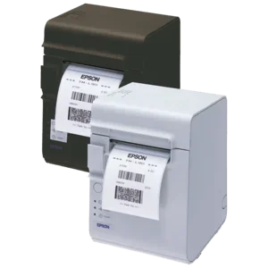 Epson TM-L90/TM-L90LF, 8 Punkte/mm (203dpi), linerless, USB, RS232, schwarz