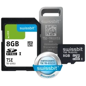 Swissbit TSE, microSD-Karte, 8 GB, vereinzelt