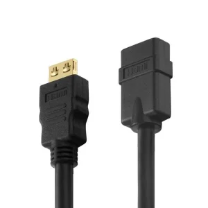 Zertifiziertes 4K Premium High Speed HDMI-Verlängerungskabel | schwarz, 0.50m​​​​​​​