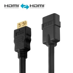 Zertifiziertes 4K Premium High Speed HDMI-Verlängerungskabel | schwarz, 2.00m​​​​​​​
