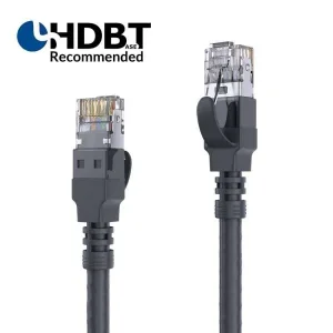 HDBaseT-zertifiziertes Cat.6a Patchkabel - 7.50m, schwarz