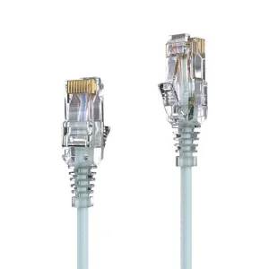 Premium Slim Cat.6 Patchkabel, RJ45, UTP, LSZH - 3.00m, grau