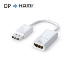 Premium Active 4K DisplayPort/HDMI Portsaver Adapter, weiß